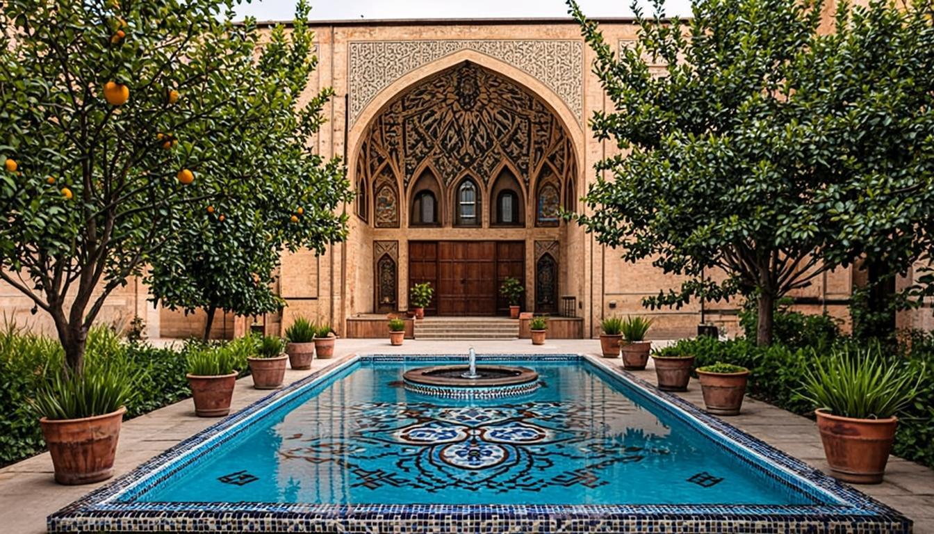 خانه کلاسیک با حیاط مرکزی — خانه در زاویه (مرکز زاویه) | املاک پاشایی